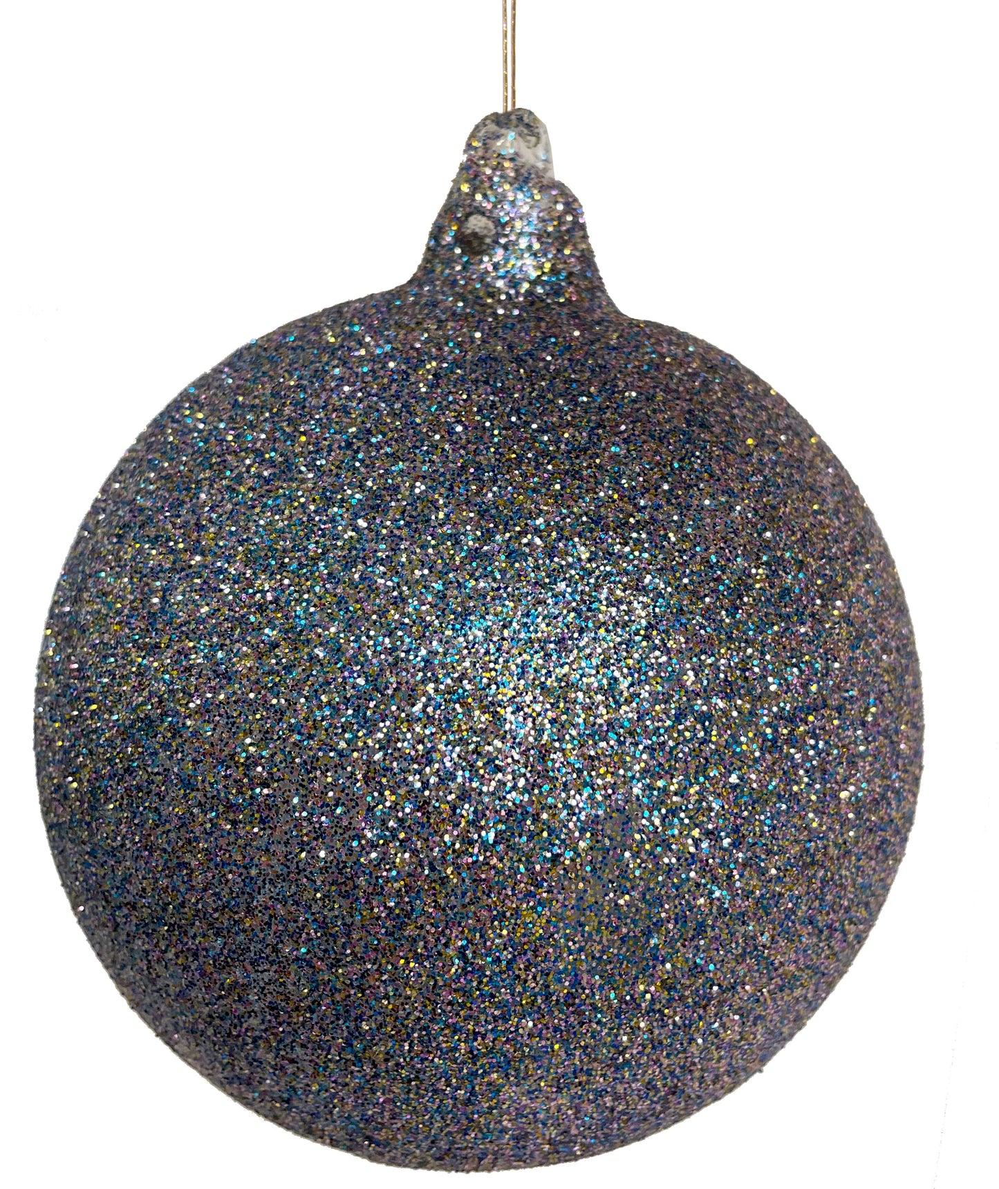 Glass Ball Blue-Purple Glitter 12cm