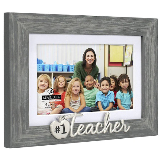 4X6/5X7 #1 Teacher Distressed Photo Frame