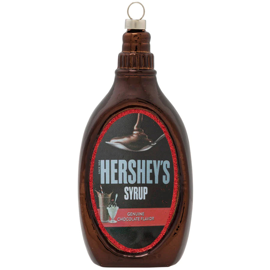 Glass Hershey's Syrup Bottle Ornament