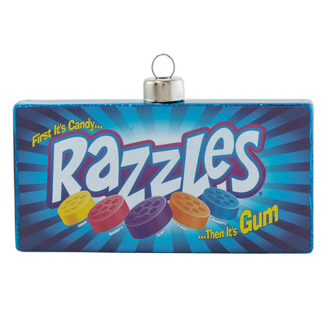 Razzles Dazzle Glass Ornament