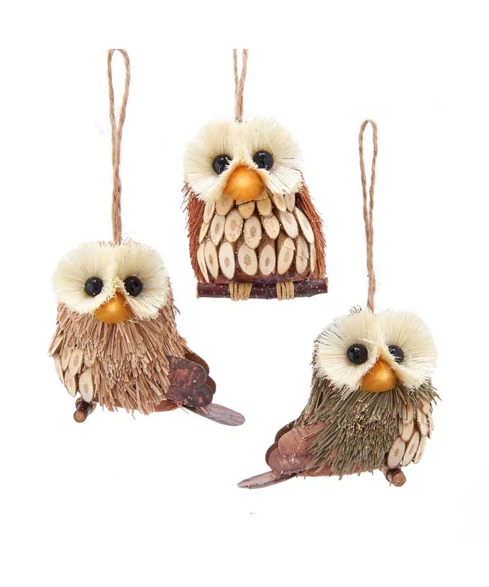 Sisal Owl Ornament