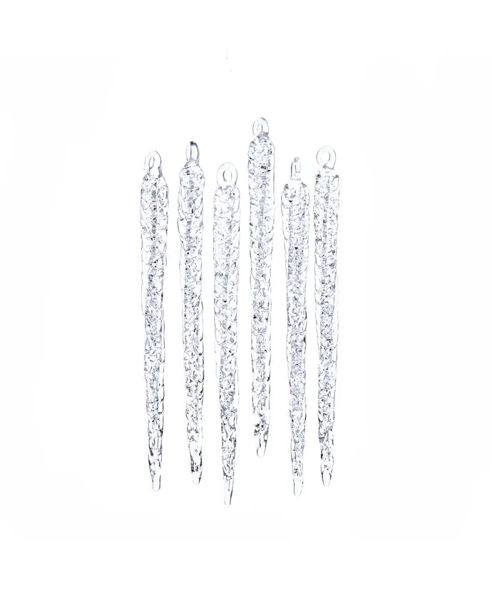 Sequined Icicle Ornament Set of 6