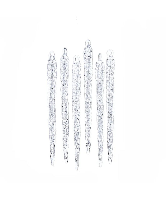 Sequined Icicle Ornament Set of 6