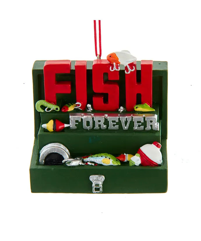 2.5" Resin Fish Tackle Box Ornament