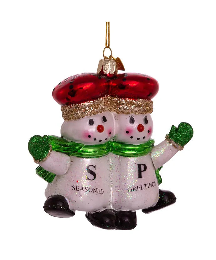 Salt & Pepper Seasoned Greeting Ornament