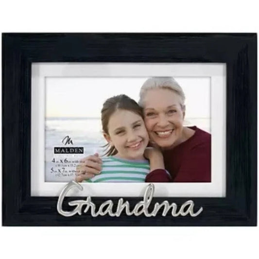 4X6/5X7 Grandma Black Distressed Photo Frame